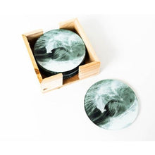Load image into Gallery viewer, LAB58 Wave Coasters Set of 4 Ceramic with Cork Backing
