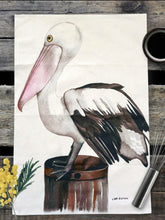 Load image into Gallery viewer, Pelican_Tea_Towel_oz-art