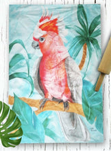 Load image into Gallery viewer, Major_Mitchell_Aqua_Tea_Towel