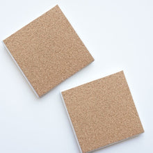 Load image into Gallery viewer, LAB58 Wave Coasters Set of 4 Ceramic with Cork Backing
