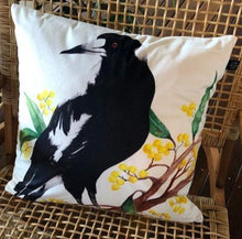 Load image into Gallery viewer, Magpie_Cushion_Cover_Chair
