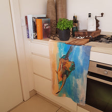 Load image into Gallery viewer, Sea_Turtle_Tea_Towel_Kitchen