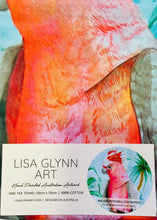 Load image into Gallery viewer, Major_Mitchell_Aqua_Tea_Towel_Packaging