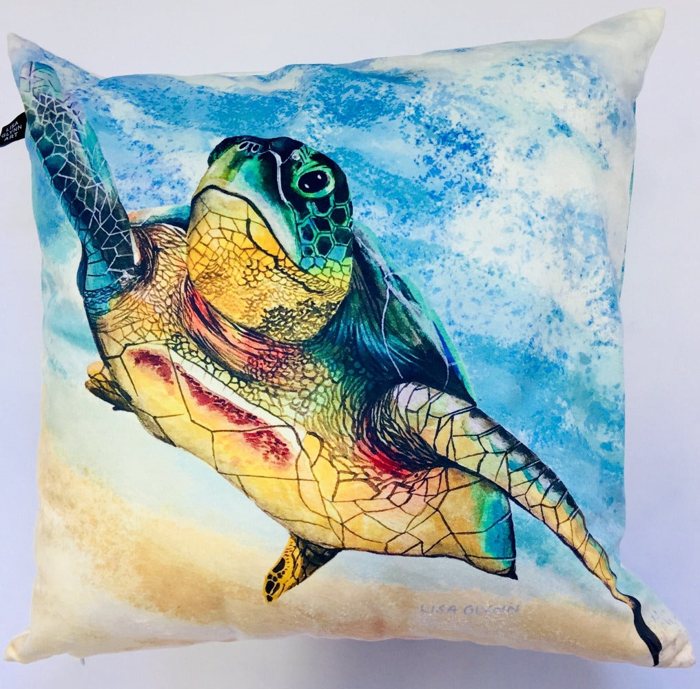 Australian Green Turtle_Cushion_Cover_oz-art_etsy